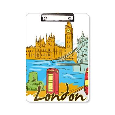 Imagem de Placa de apoio para prancheta UK The United Kingdom London A4