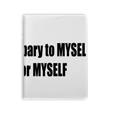 Imagem de Pray To Myself For Myself Caderno capa de goma Diário capa macia