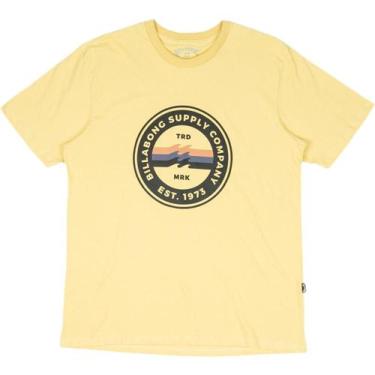 Imagem de Camiseta Billabong Walled Iv Wt23 Masculina Amarelo