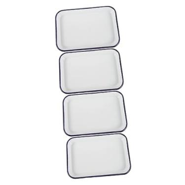 Imagem de HEMOTON 4 Pcs Assadeira De Panqueca Panela De Lasanha Assadeira De Queijo Assadeira De Cerâmica Prato De Lasanha Assadeiras De Forno Multifuncional Esmalte Branco Prato De Jantar