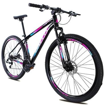 Imagem de BICICLETA ARO 29 GALLO - 24 VELOCIDADES (15, PRETO COM PINK E AZUL)