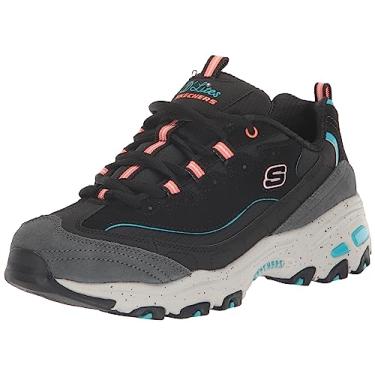 Imagem de Skechers Tênis feminino D lites, Preto/Multi, 34
