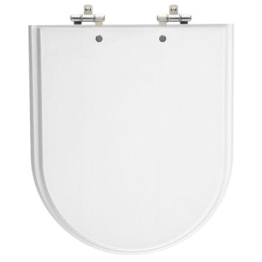 Imagem de Assento Sanitário Duomo Plus Branco Tampa para Vaso Deca de Madeira Laqueada