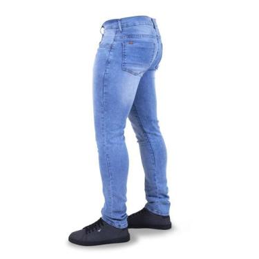 Imagem de Calça Jeans Masculina Skinny Com Elastano Homem Moderno Premium Sarja
