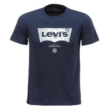 Imagem de Camiseta Masculina Azul Levi`s 35088