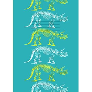 Imagem de A4 Exercise Book 10mm Ruled: 1cm Lined Paper Notebook for School / Study | 100 Pages | Dinosaur Cover