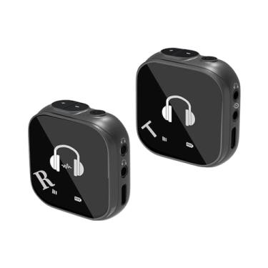 Imagem de CIADAZ Sistema de monitor intra-auricular sem fio 5.8G Sistema IEM sem fio com transmissor receptor Emparelhamento automático Monitor intra-auricular profissional para computador, telefone, placa de s