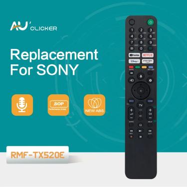 Imagem de Controle Remoto por Voz para Série Sony  Smart TV  RMF-TX520E  4K  8KHD  KD-65X80  KD-75X80J  Novo