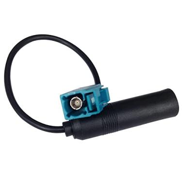 Imagem de ZEZEFUFU Cabo coaxial de 15 cm Fakra Z Jack para Tomada DIN Cabo Adaptador de Antena de Rádio Estéreo para GPS FM AM