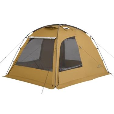 Imagem de Naturehike Barraca de acampamento Dune para 2 a 3 pessoas, barraca de dossel para 4 a 6 pessoas, barraca impermeável para 4 estações, barraca quente com fogão