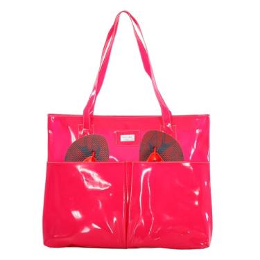 Imagem de Bolsa de praia de silicone impermeável (Rosa pink)
