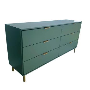 Imagem de Cômoda Ditália 6 Gavetas DM-243 Verde Oliva