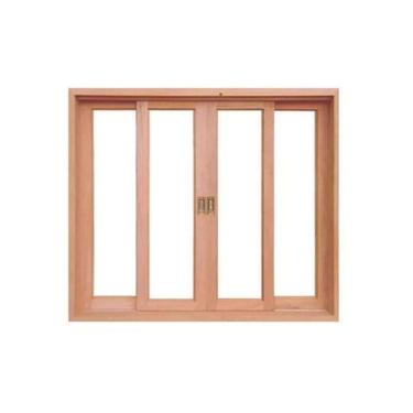 Imagem de Vitro Correr Madeira Eucalipto 1,20x2,40 Cx10cm