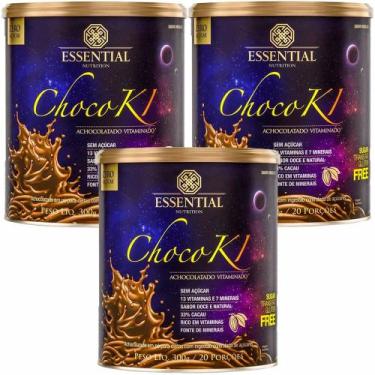 Imagem de Kit 3X Chocoki Achocolatado Vitaminado - 300G Cada - Essential Nutriti