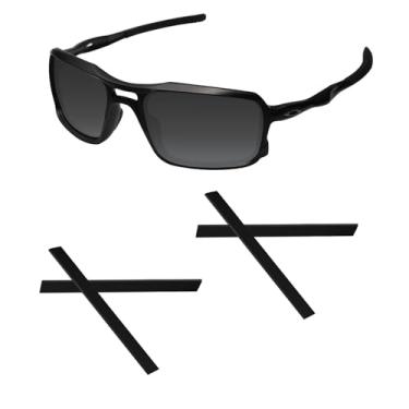 Imagem de Acefrog 2 pares de meias de silicone macio atualizadas para óculos de sol Oakley Triggerman OO9266 preto