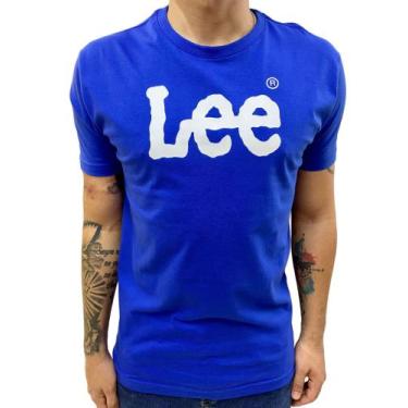 Imagem de Camiseta Masculina Lee Básica Azul