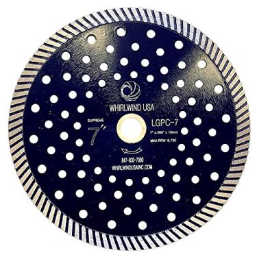 Imagem de Whirlwind USA LGPC Lâminas de diamante de aro contínuo turbo premium de corte de pedra de 17,78 cm para granito (venda direta da fábrica) (7 polegadas)