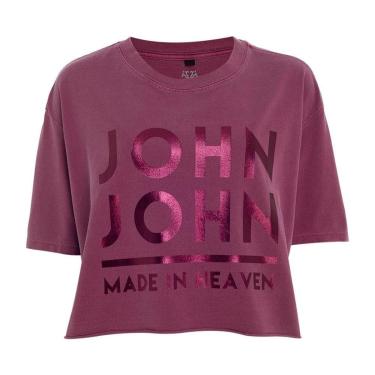 Imagem de Camiseta John John JJ Line Feminina Roxa-Feminino