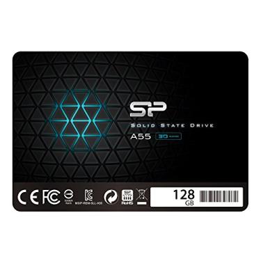 Imagem de Silicon Power -128 GB SSD 3D NAND A55 SLC Cache Performance Boost SATA III 2,5" 7 mm (0,28") Unidade de Estado Sólido Interno