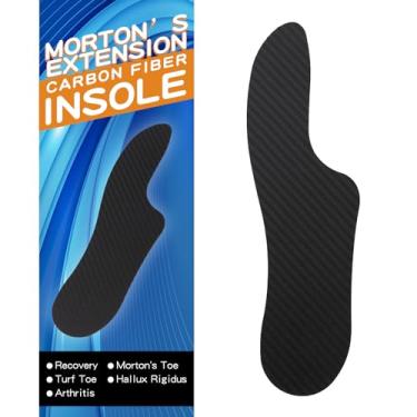 Imagem de Morton's Extension Palmilha ortopédica rígida de fibra de carbono para homens e mulheres para biqueira de Morton Hálux Rigidus Arthritis Limitus (1 peça, 9,65" / 245 mm - Masculino 7 / Tamanho