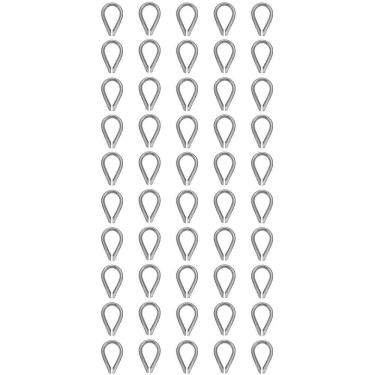 Imagem de Sapatilha Cabo De Aço 3/16`` 8,0002 Com 50 Unidades - Nord