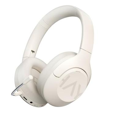 Imagem de HAYLOU S30 Fone de ouvido Bluetooth com Cancelamento Ativo de Ruído, Over Ear Headphones com Extraível Individualmente Microfone, Suporta conexão com consoles