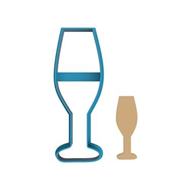 Imagem de Taça de champanhe - Cortador de biscoito/biscoito de açúcar/fondant/argila (1453)