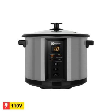 Imagem de REEMBALADO: Panela Elétrica Multiuso Electrolux Chef ECC20 Digital 1,8L Preta/Inox - 110V