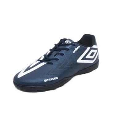 Imagem de Chuteira Society Umbro Ultraskin Marinho/branco/preto U01fb036-721-39