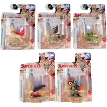 Imagem de Mattel League of Super-Pets Micro Action Figure Bundle – Complete 5‑Pack | Krypto, Ace, Merton, PB, Chip | Mini Collectible Figures – Ages 3+