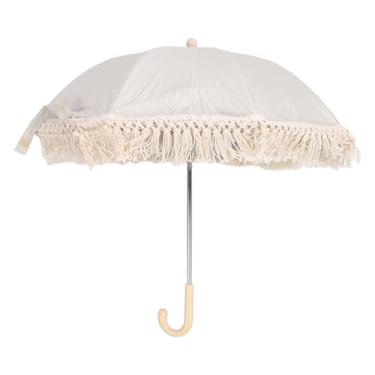 Imagem de Guarda-sol para Bebês Ao Ar Livre, Clipe Em Carrinhos, Guarda-sol Ajustável, Cadeira para Crianças, Adereços para Fotografia, Jardim à Beira-mar (Bege)