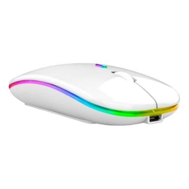 Imagem de Mouse Sem Fio Recarregável Wireless 2 Em 1 Óptico Compativel Para Pc -