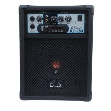 Imagem de Caixa De Som Amplificada Violão Guitarra Mic Bluet 6 Pol. 40W RMS - E.