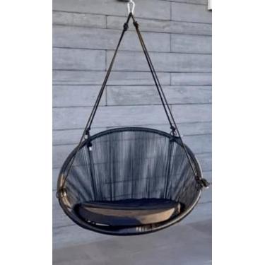 Imagem de Cadeira de balanço suspensa acapulco - Fabricação própria , Preto