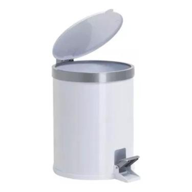 Imagem de Lixeira 5L Banheiro Cozinha Escritório 5 Litros Cesto de Lixo com Peda