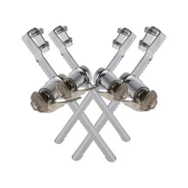 Imagem de Fechadura para Vitrine com Chave 140mm em Aço - 4 Unidades - Starfer