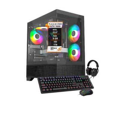 Imagem de Pc Gamer I5 6º Placa Gtx 1650 8Gb Memoria Hd 1Tb Ssd 240Gb - Wj Info