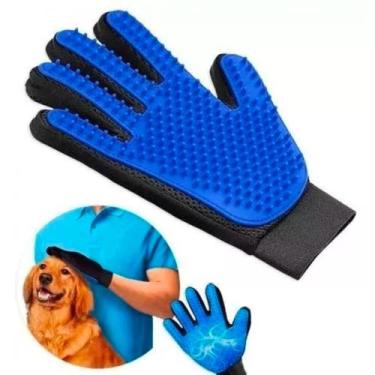 Imagem de Luva Escova Pet Magnético Tira e Remove Pelos Cães e Gatos - Jolitex