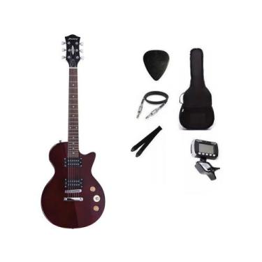 Imagem de Kit Guitarra Strinberg Les Paul LPS200 Vinho