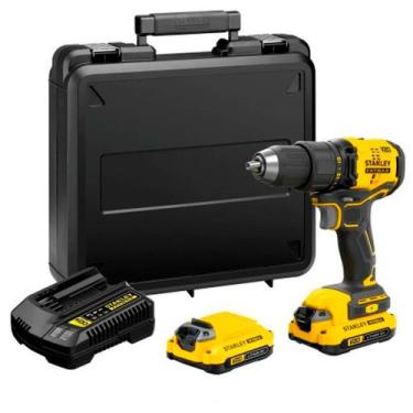 Imagem de Furadeira Parafusadeira 1/2" a Bateria 20V com 2 Baterias V20 Stanley 