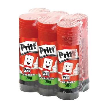 Imagem de Cola Bastão Stick 20g Pritt - Embalagem com 6 Unidades
