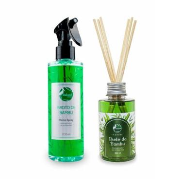 Imagem de Kit Aromatizador De Ambientes Broto Bambu + Home Spray 200Ml - Pantana