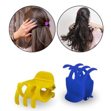 Imagem de Kit 12 Piranhas Presilha Pequena Cabelo Tridente Coloridas - Arte Sedu