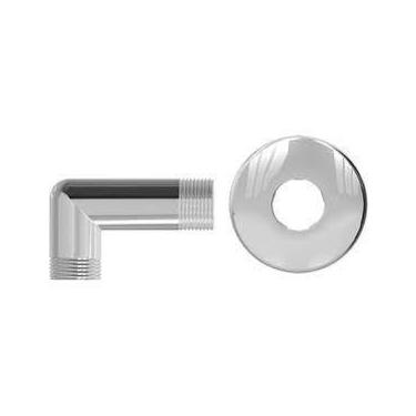 Imagem de Joelho / Cotovelo 90º De Latão Metal Cromado Rosca Macho x M - Censi