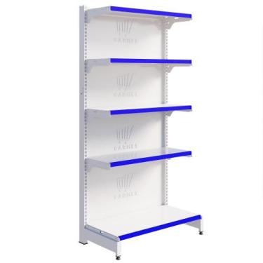 Imagem de Gôndola Fit Centro Para Supermercados 1 Ponta 2,02m Bandejas Inclinave