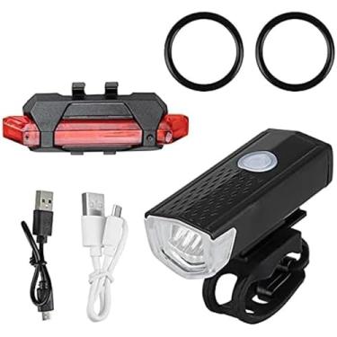 Imagem de Kit Farol Frontal e Traseiro Ultra LED USB Recarregável para Bicicleta, Luzes LED Dianteira e Traseira para Bicicleta de Montanha, Bicicleta de Estrada, Bicicleta Elétrica