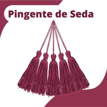 Imagem de Pingente De Seda Tassel - Franja - Beterraba - Com 20 Unidades - Nybc