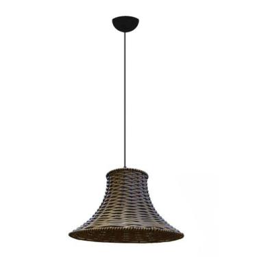 Imagem de Lustre Luminaria Pendente de Junco - Ratan - Vime - Modelo Chapéu Chin