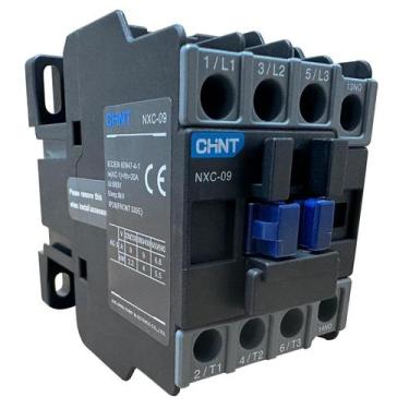 Imagem de Contator Tripolar Chint NXC-09 24VAC 9A 1NA+1NF 690V 8kV