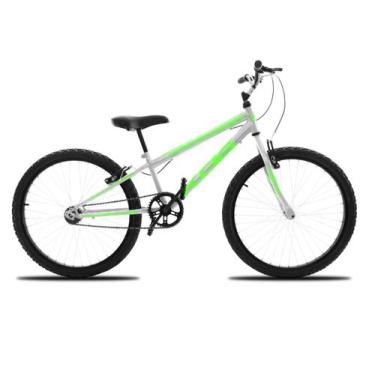 Imagem de Bicicleta Infantil Masculina Aro 24 KOG Alumínio Rebaixada, Prata, Ver